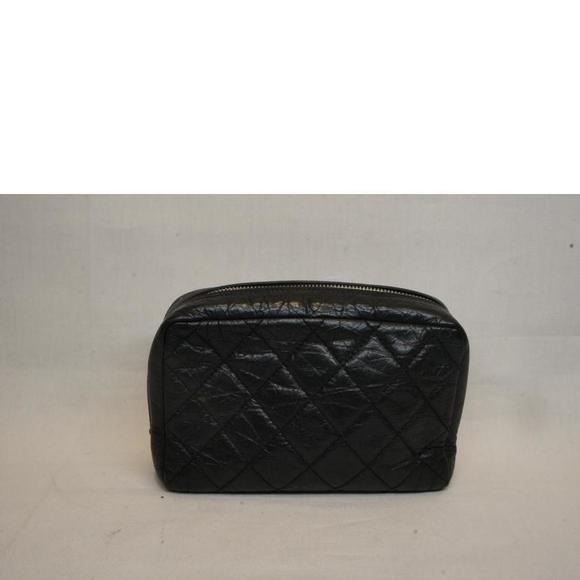 Chanel Black Cambon Pouch Zipper Bag Line - Picture 1 of 8